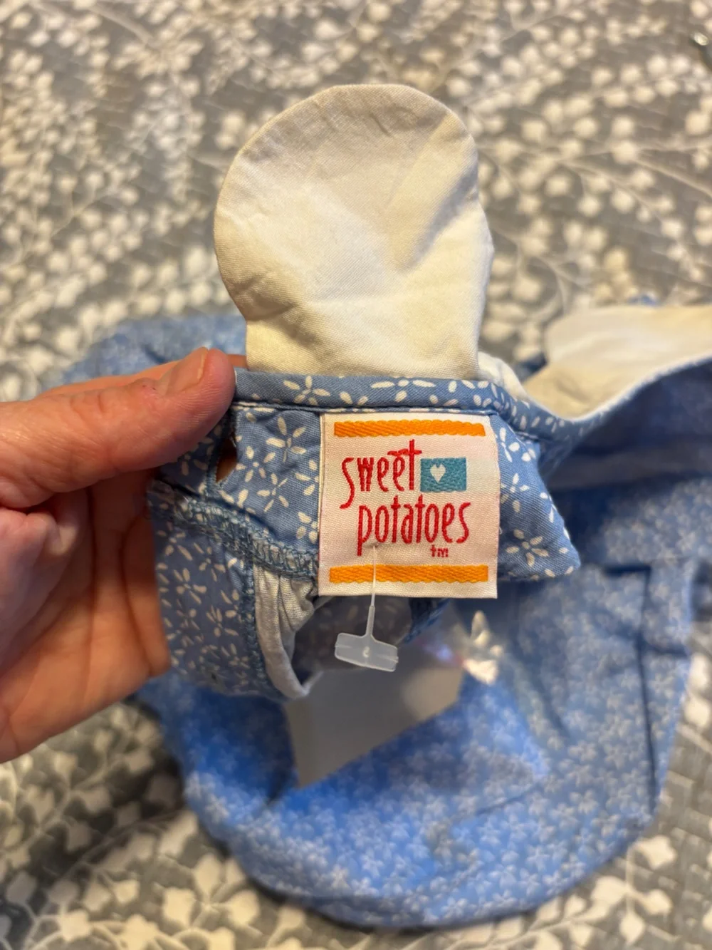 Vintage Sweet Potatoes bubble romper - 9m